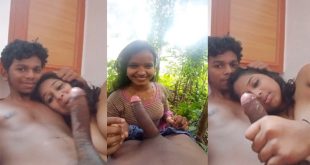 Cute Indian Lover Romance and Give Handjob